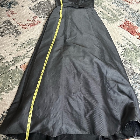 VTG 90s Azul by LianCarlo Women’s Maxi Gown Formal Dress Size 8 Gray Black - Picture 10 of 16